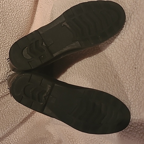 Chooka women's rain boots black and gray tweed 2 buckles size 9 - Picture 5 of 7